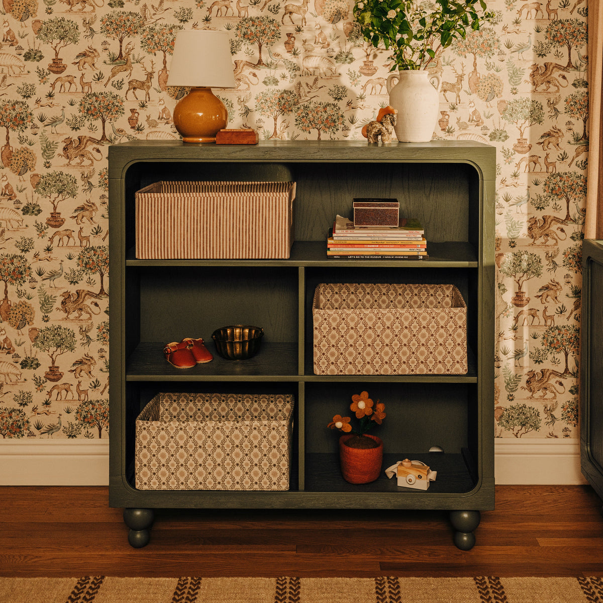 M33314AE,Nate Berkus x Babyletto Astre Assembled Bookcase in Archival Elm