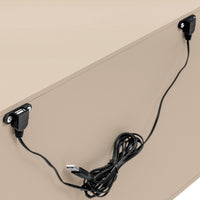 M15960TPE,Palma Nightstand with USB Port  Assembled in Taupe