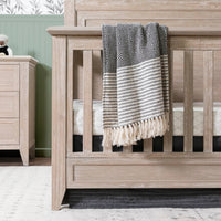 M24401SDB,Beckett Rustic 4-in-1 Convertible Flat Top Crib in Sandbar