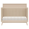 M15901TPE,Palma Mid-Century 4-in-1 Convertible Crib w/Toddler Bed Conversion in Taupe