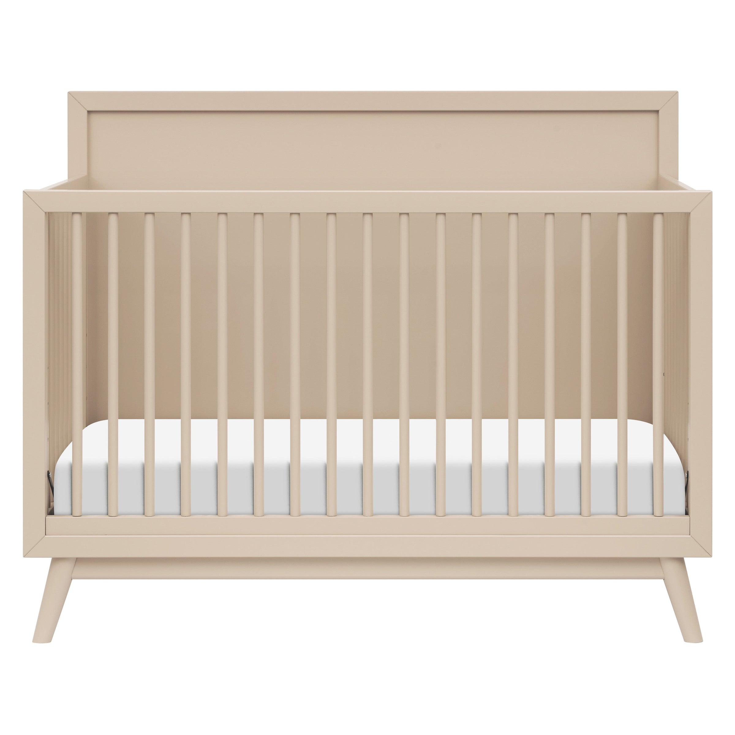 M15901TPE,Palma Mid-Century 4-in-1 Convertible Crib w/Toddler Bed Conversion in Taupe