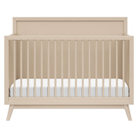 M15901TPE,Palma Mid-Century 4-in-1 Convertible Crib w/Toddler Bed Conversion in Taupe