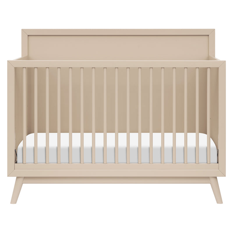 M15901TPE,Palma Mid-Century 4-in-1 Convertible Crib w/Toddler Bed Conversion in Taupe