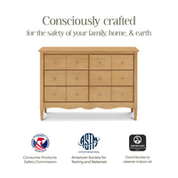 M7116HY,Liberty 6-Drawer Assembled Dresser in Honey