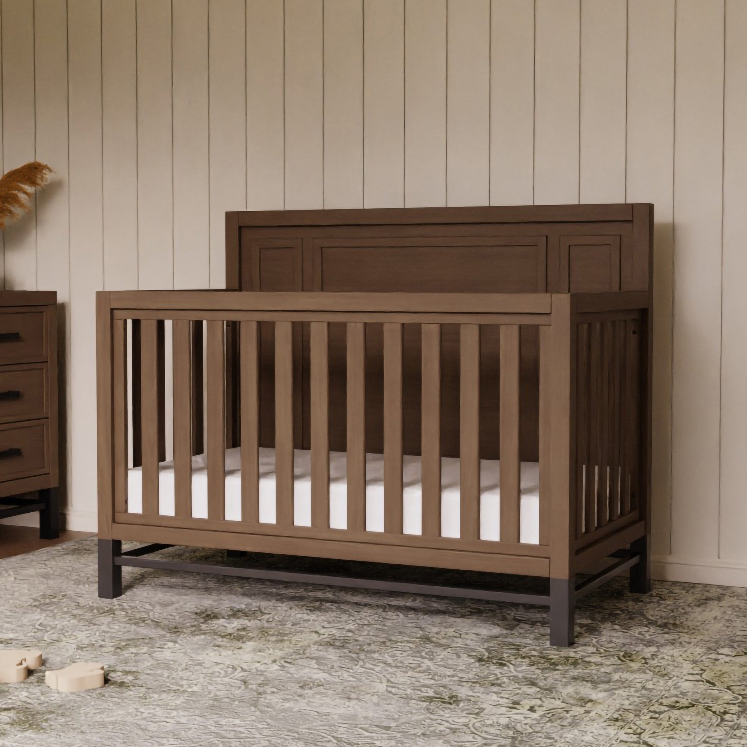 B25801DF,Newbern 4-in-1 Convertible Crib in Driftwood