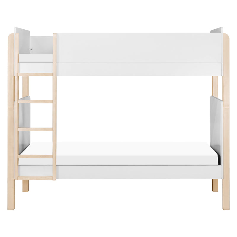 M18494WNX,TipToe Bunk Bed in White and Washed Natural