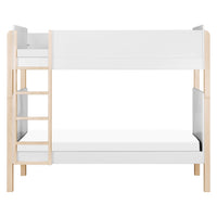 M18494WNX,TipToe Bunk Bed in White and Washed Natural
