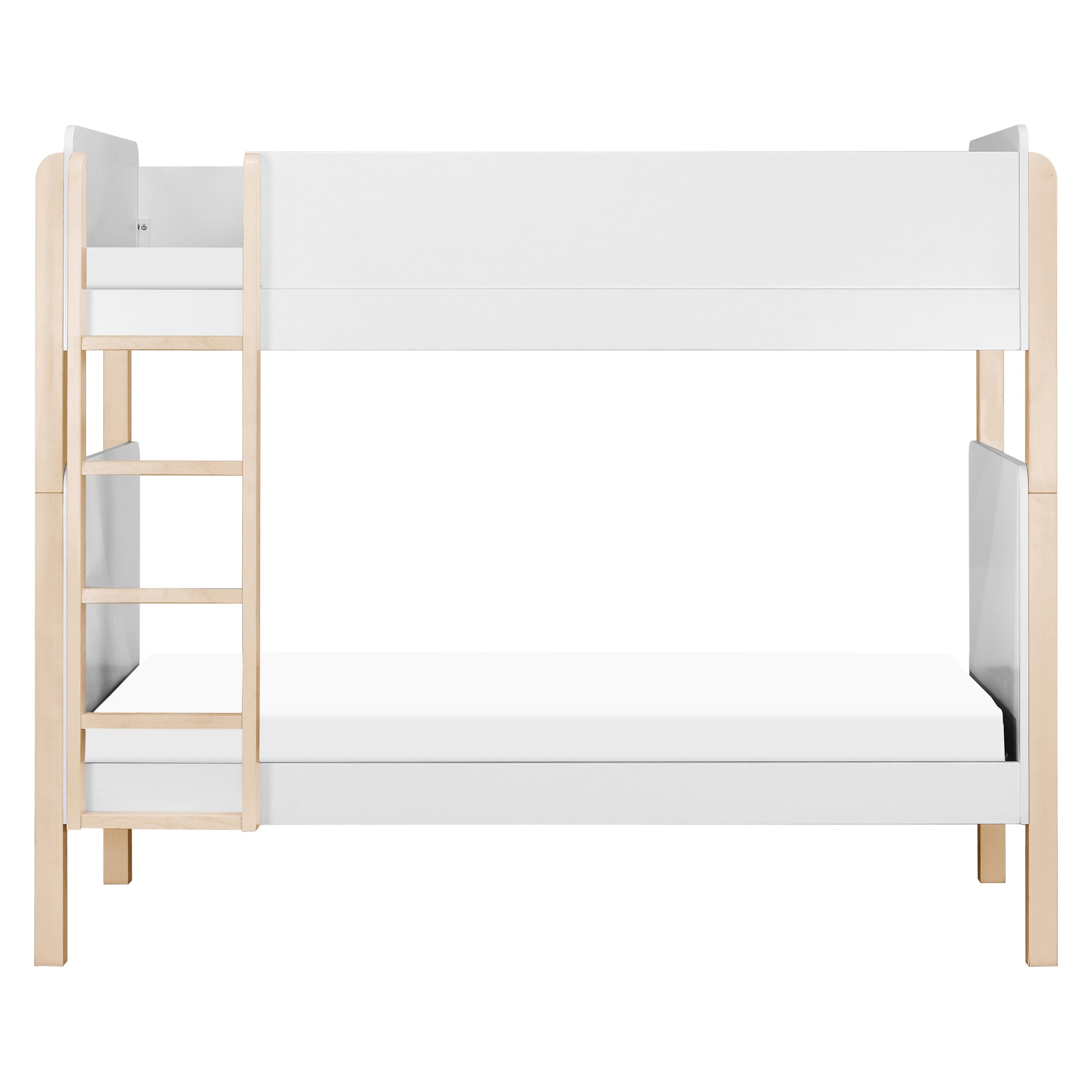 M18494WNX,TipToe Bunk Bed in White and Washed Natural