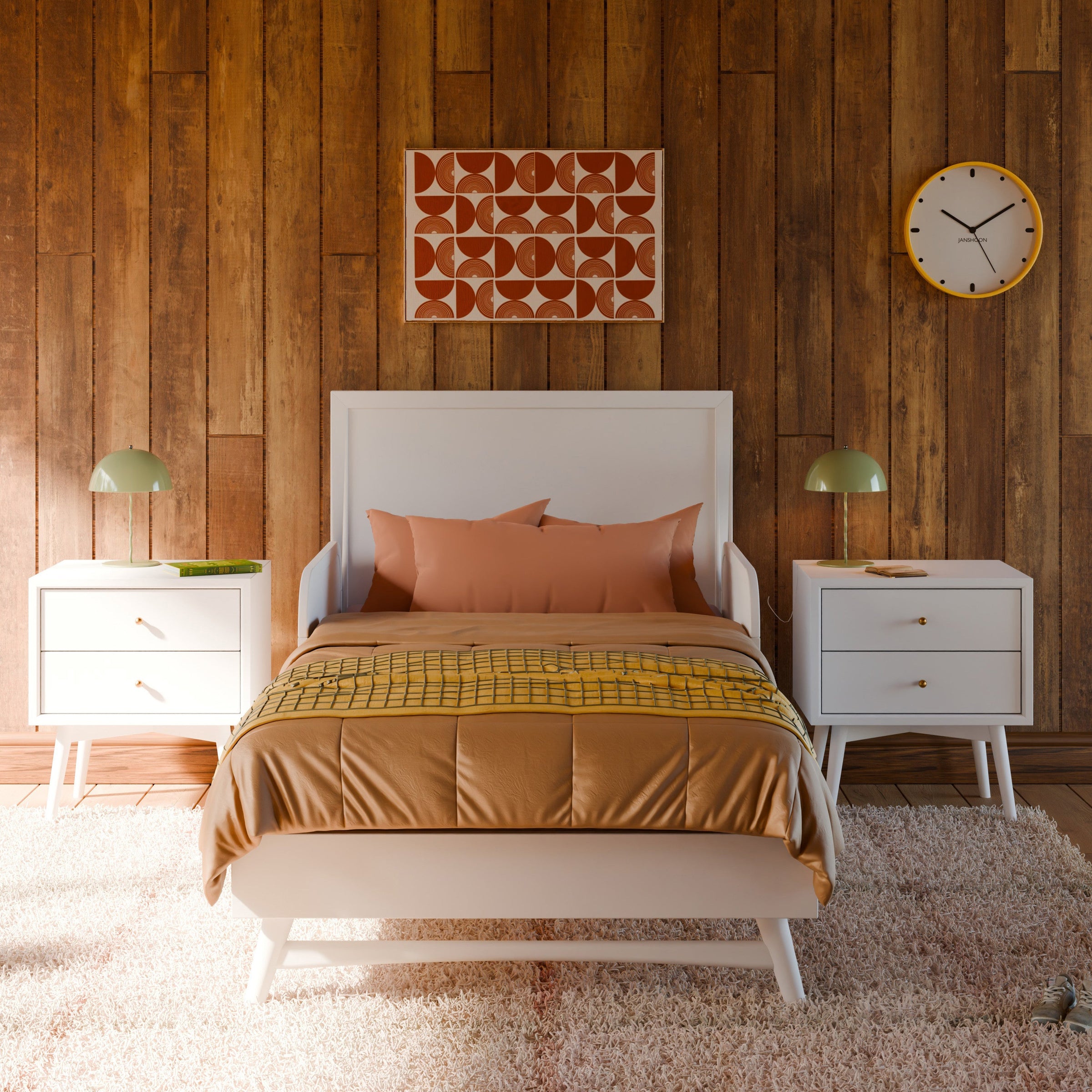 M25999W,Twin/Full Bed Guardrail in White