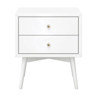M15960W,Palma Nightstand  Assembled in White