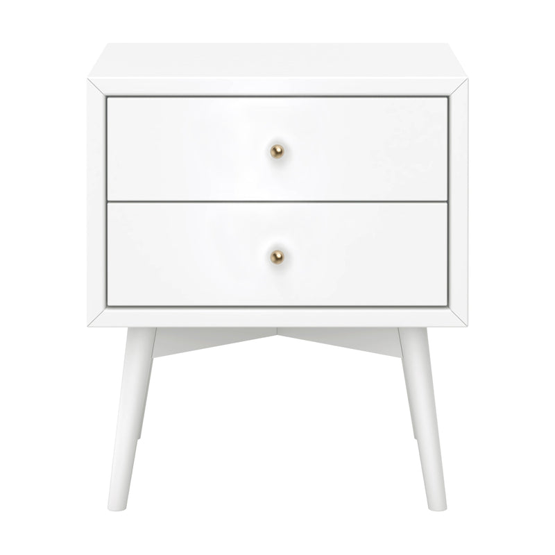 M15960W,Palma Nightstand  Assembled in White