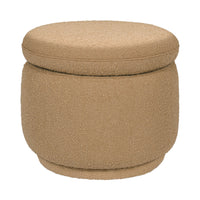 M22985SAB,Enoki Storage Ottoman in Sand Boucle