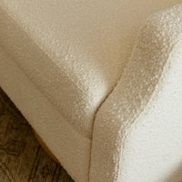 M22287WBLB,Crewe Recliner and Swivel Glider in Ivory Boucle w/Light Wood Base