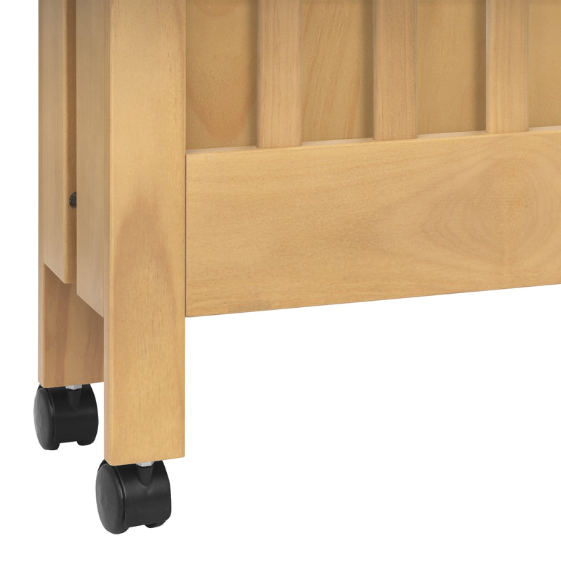 M6698HY,Origami Mini Crib in Honey