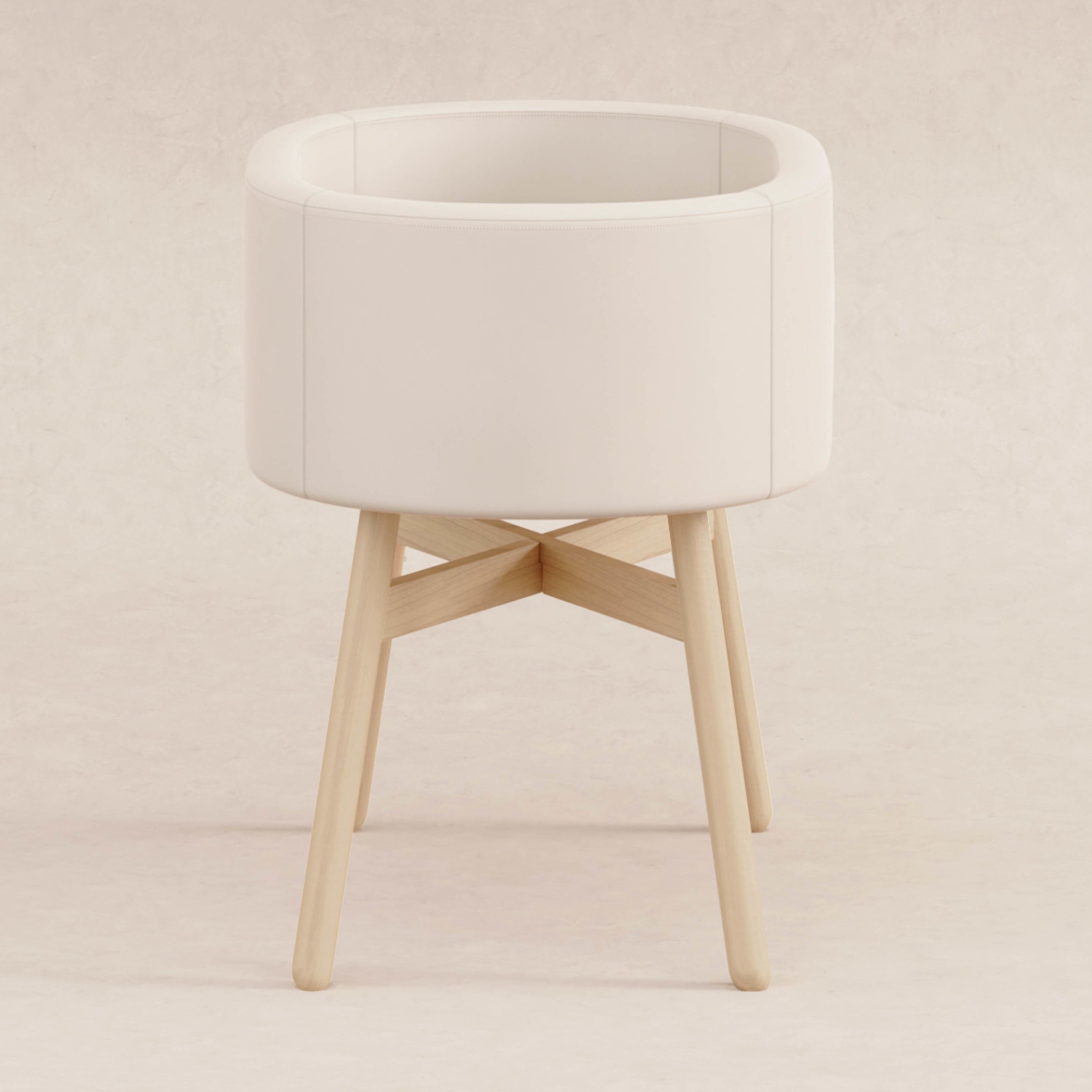 M26834GYLB,babyletto x GATHRE Capsule Bassinet in Ivory