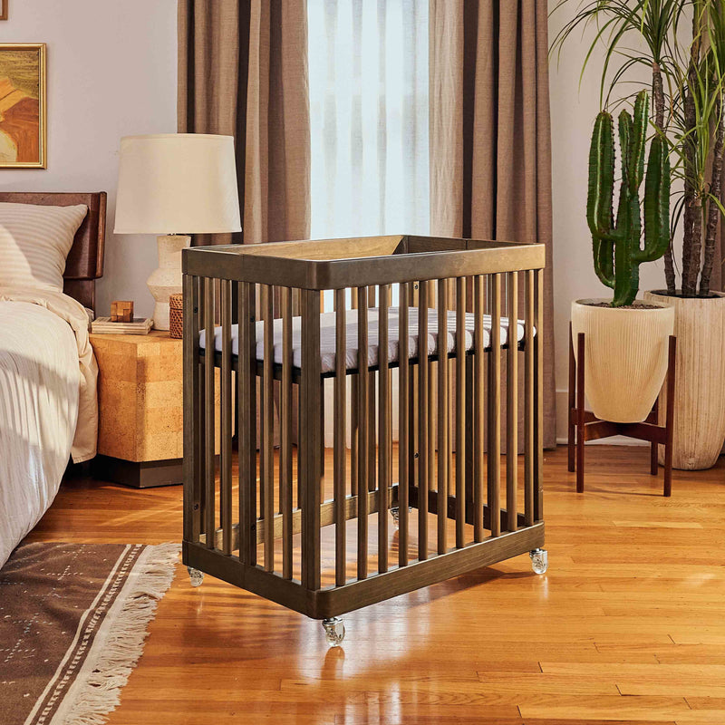 M29880NL,Pogo 8-in-1 Convertible Crib w/All-Stages Conversion Kits in Natural Walnut