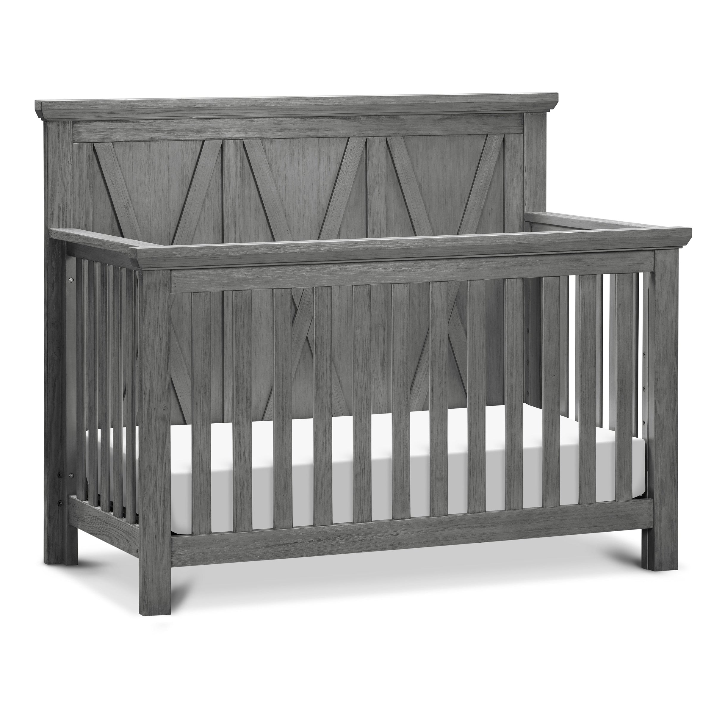 B14501WC,Emory Farmhouse 4-in-1 Convertible Crib in Weathered Charcoal