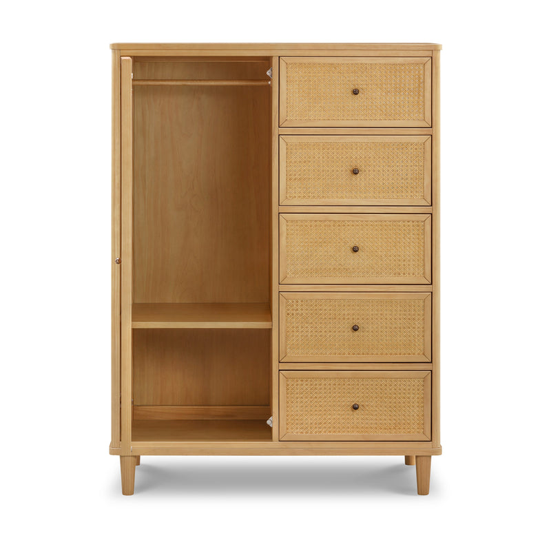M23727HYHC,Marin Chifforobe  Assembled in Honey and Honey Cane