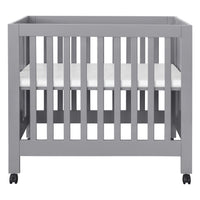 M6698G,Origami Mini Crib in Grey Finish