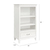 M15814RW,Darlington Bookcase in Warm White