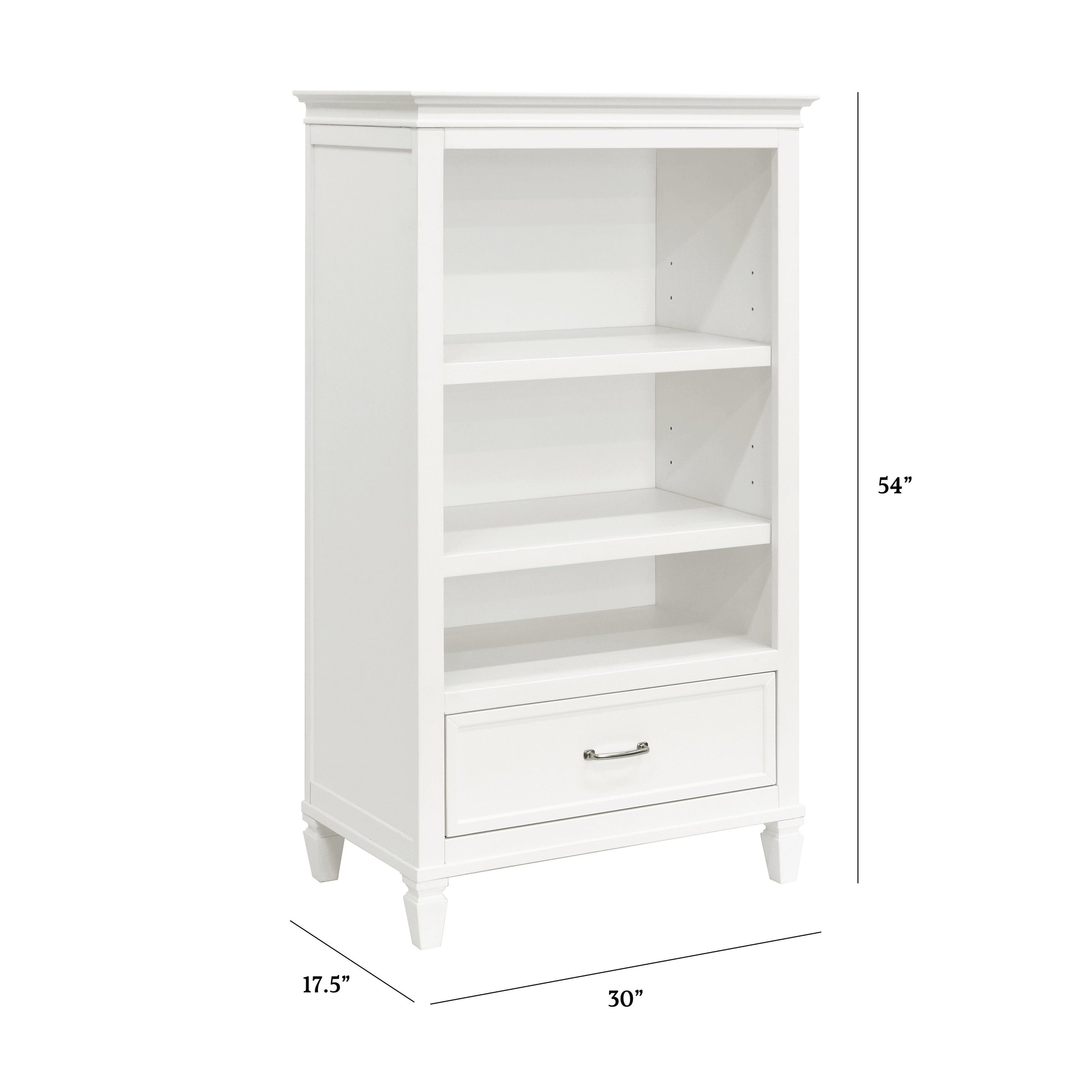 M15814RW,Darlington Bookcase in Warm White