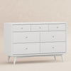 M15916W,Palma 7-Drawer Double Dresser  Assembled in White