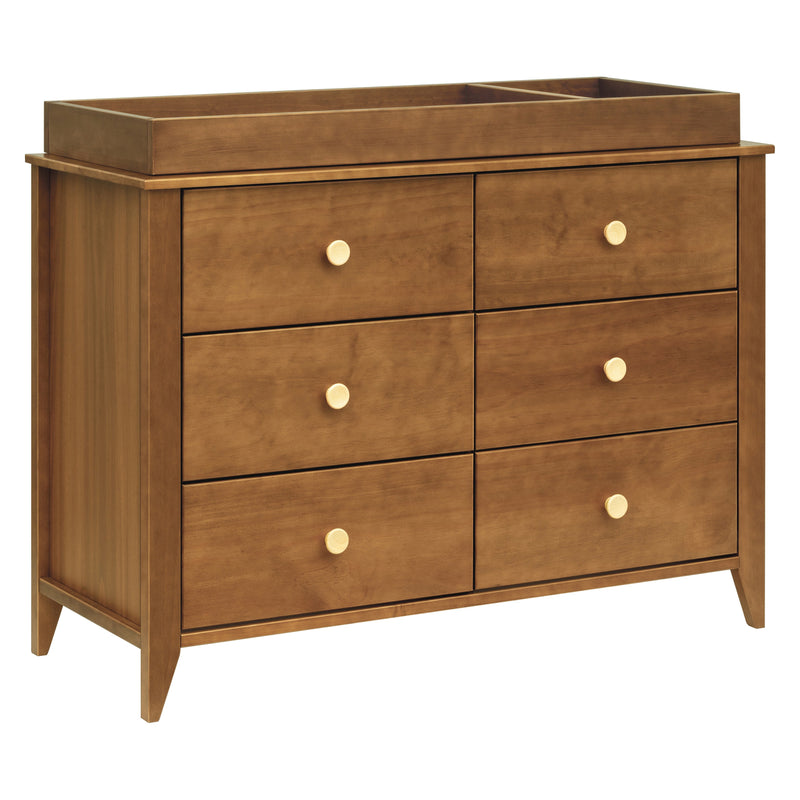 M10326CTN,Sprout 6-Drawer Double Dresser in Chestnut and Natural