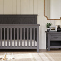 B14560WC,Emory Farmhouse Nightstand in Weathered Charcoal