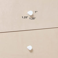 M12971W,Gelato Knob Set in White Finish