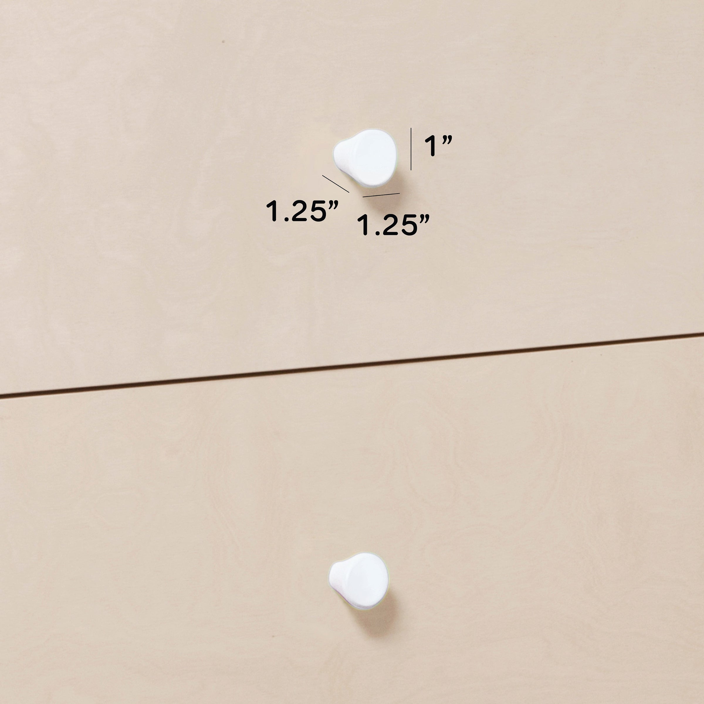 M12971W,Gelato Knob Set in White Finish