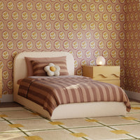 M31269PWB,Nara Twin Bed in Performance Ivory Boucle