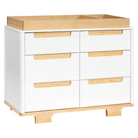 M23426WN,Yuzu 6-Drawer Dresser in White/Natural