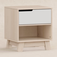 M4260NXW,Hudson Nightstand with USB Port in Washed Natural / White