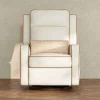 M23082PCMTB,Nate Berkus x Babyletto Sigi Pro Power Recliner in Performance Cream Linen w/Toffee Base