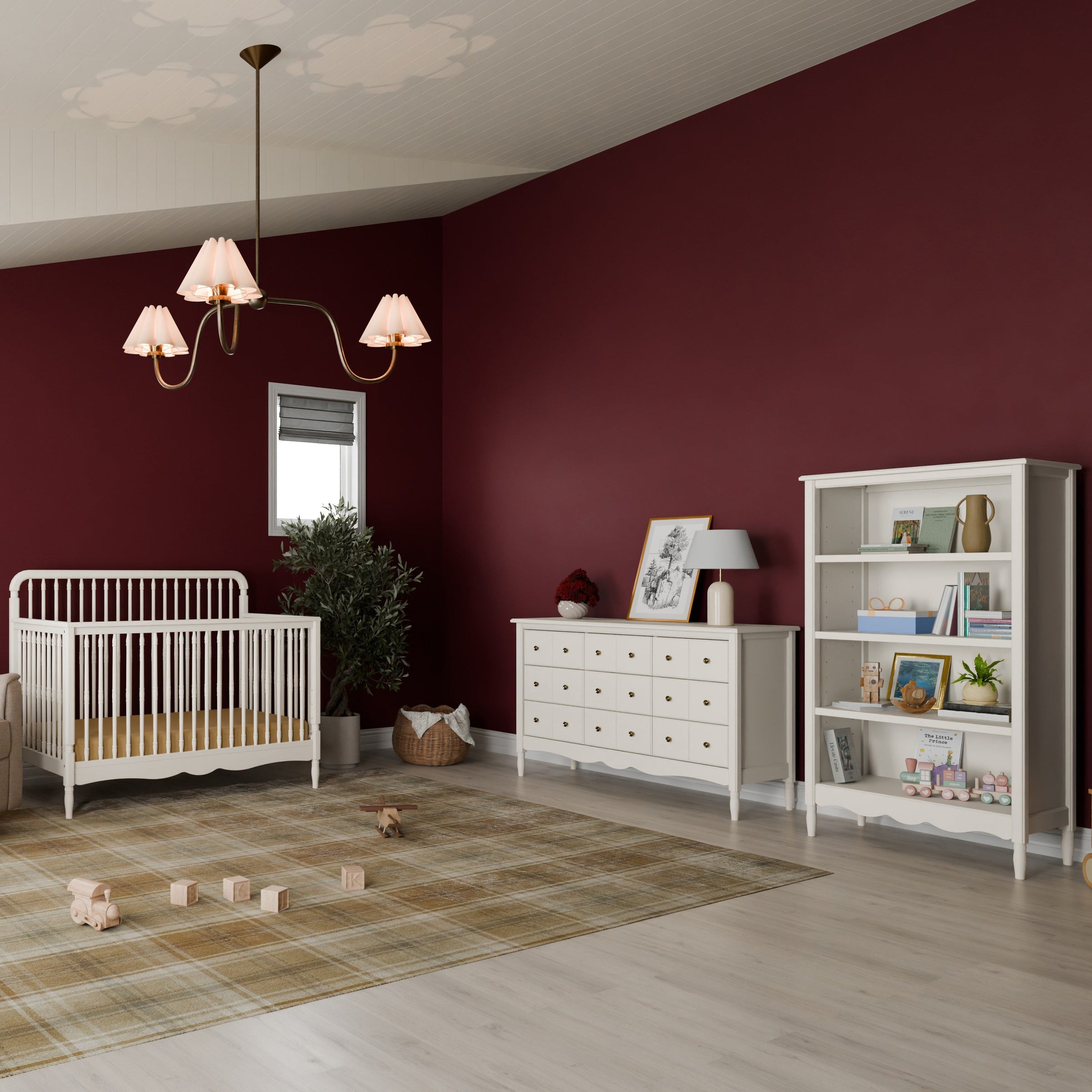 M7128RW,Liberty 9-Drawer Assembled Dresser in Warm White