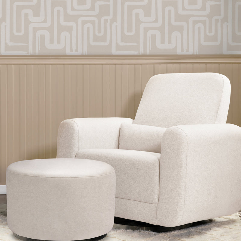 M10185PCMEW,Tuba Gliding Ottoman in Performance Cream Eco-Weave