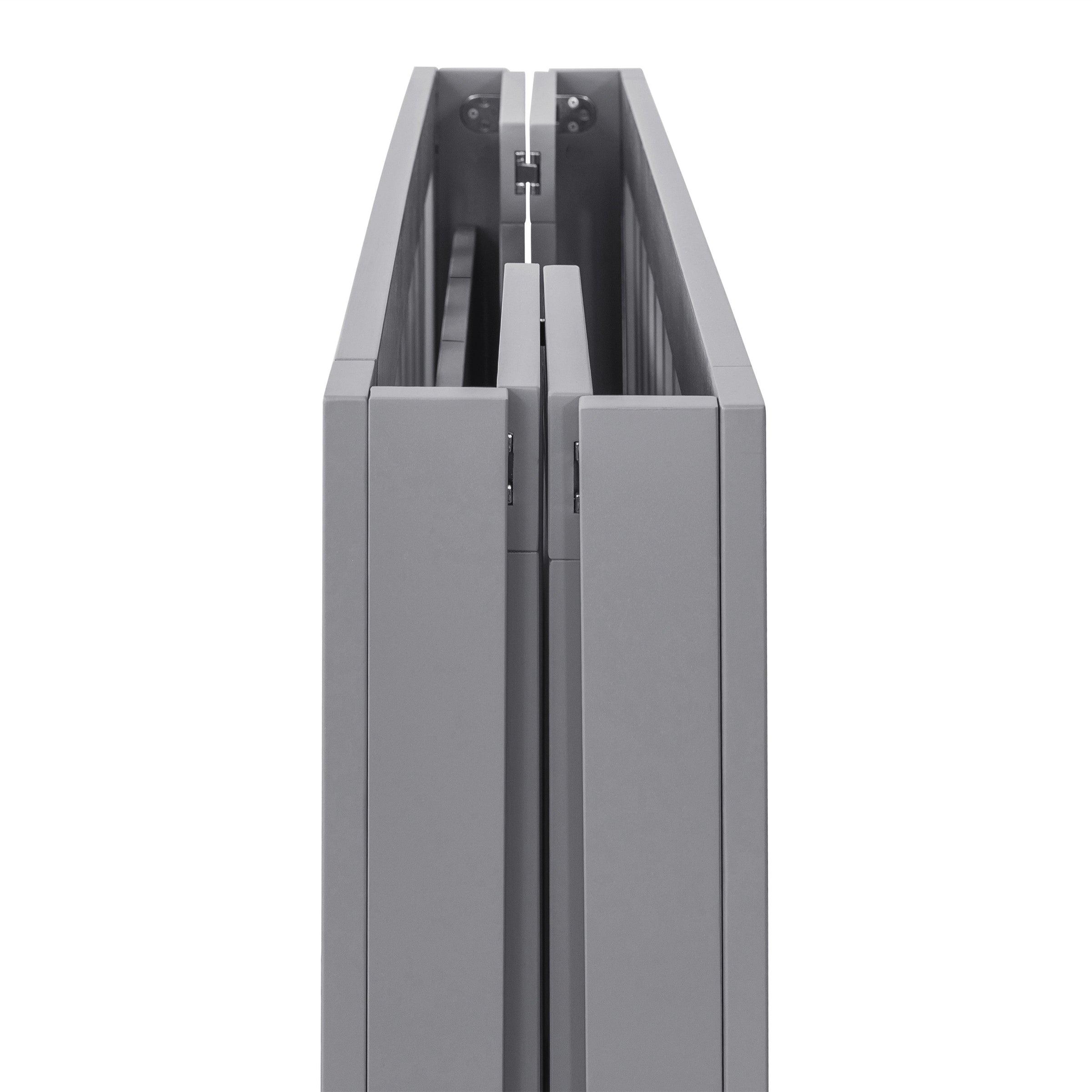 M6698G,Origami Mini Crib in Grey Finish