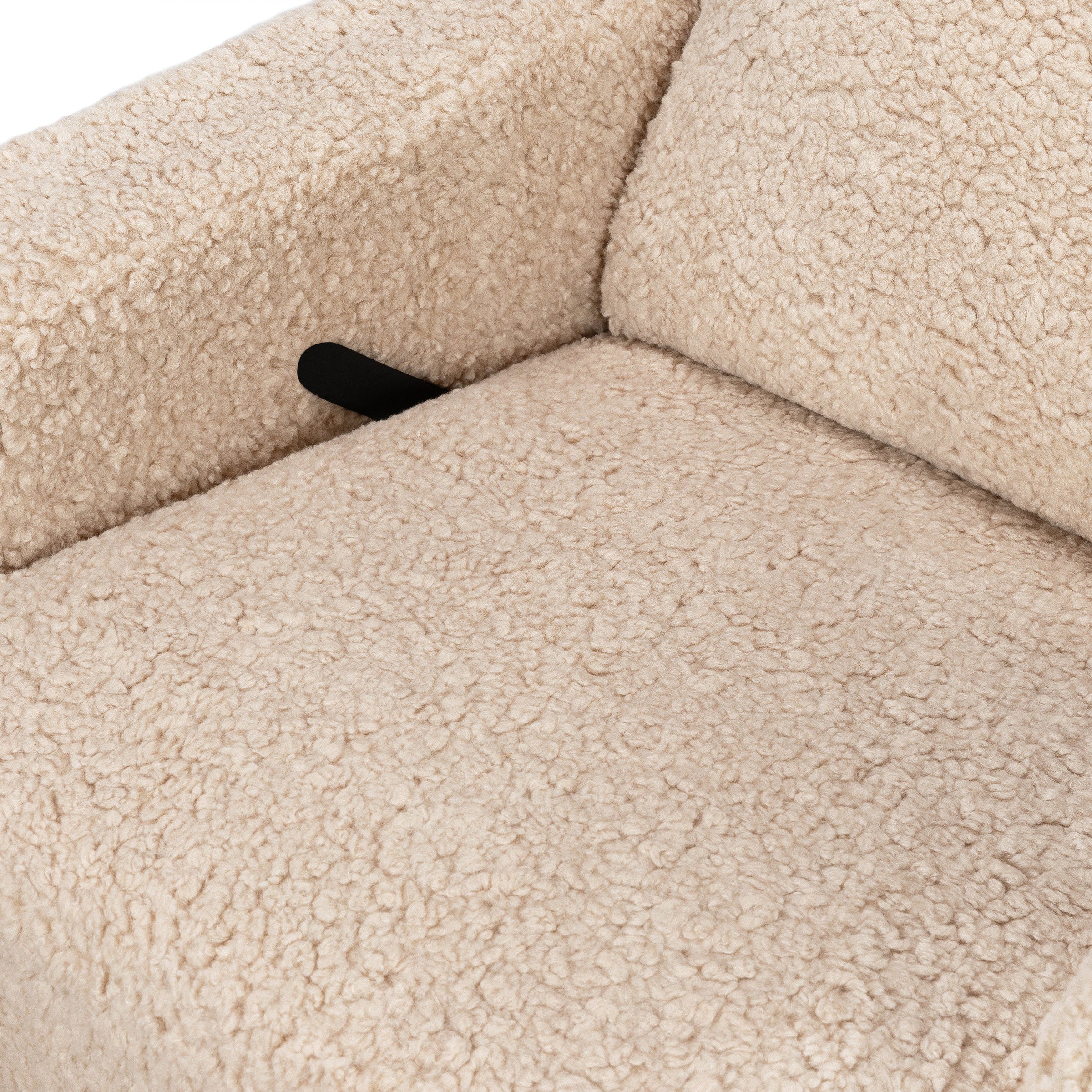 M22287CSG,Crewe Recliner and Swivel Glider in Chai Shearling