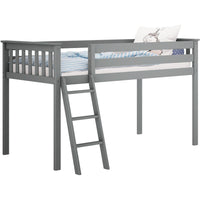 M3 Low Loft Bed with Angle Ladder