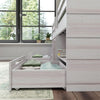 M3 Modern Farmhouse Twin-Size Low Loft with Two Drawers