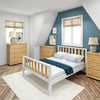 Maxtrix Modern Queen Traditional Bed with Low Bed End
