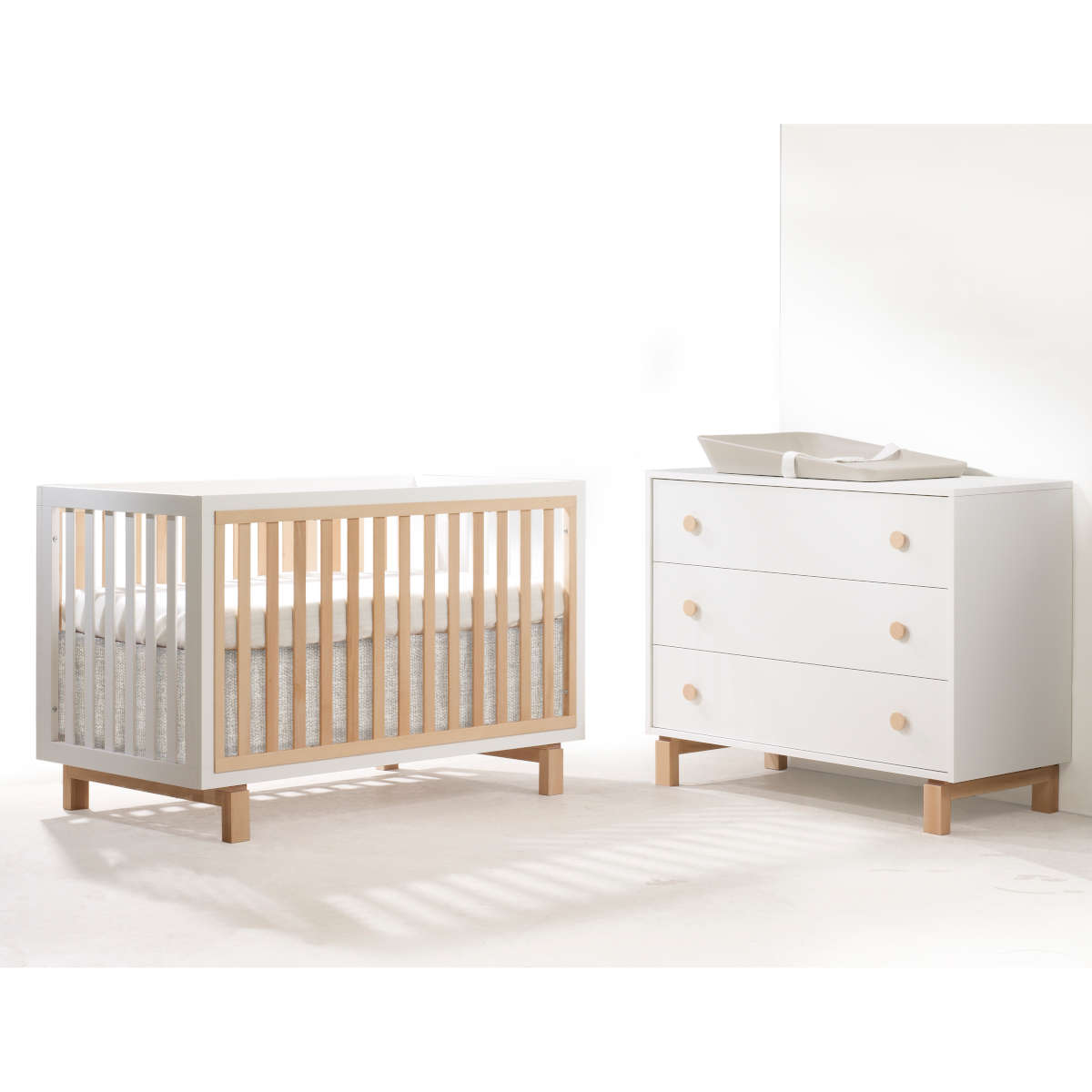 Tulip Bjorn Collection Classic Crib + 3-Drawer Dresser Set – Kids Bedroom Gallery Tulip Bjorn Collection Classic Crib + 3-Drawer Dresser Set – Kids Bedroom Gallery