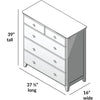 Solutions 2-Over-3 5-Drawer Dresser