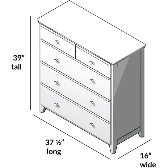 Solutions 2-Over-3 5-Drawer Dresser Kids Bedroom Gallery Solutions 2-Over-3 5-Drawer Dresser Kids Bedroom Gallery