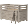 Solutions Windsor Twin Storage Loft Bed with Two Dressers