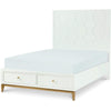 Manhattan Panel Full Bed with Storage Footboard