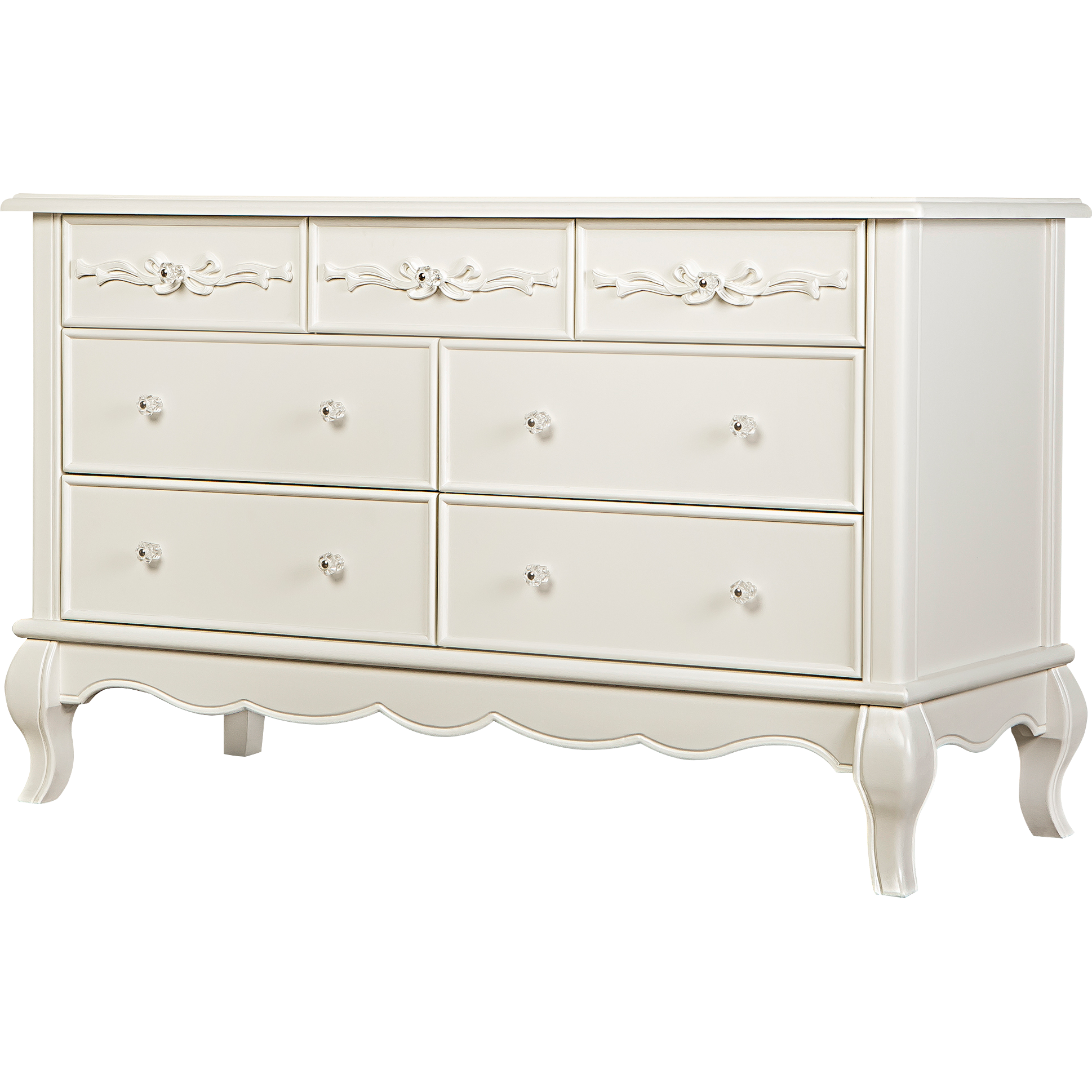 lace dresser drawers Queen Anne Lace Front Mango Wood 3 Drawer Dresser