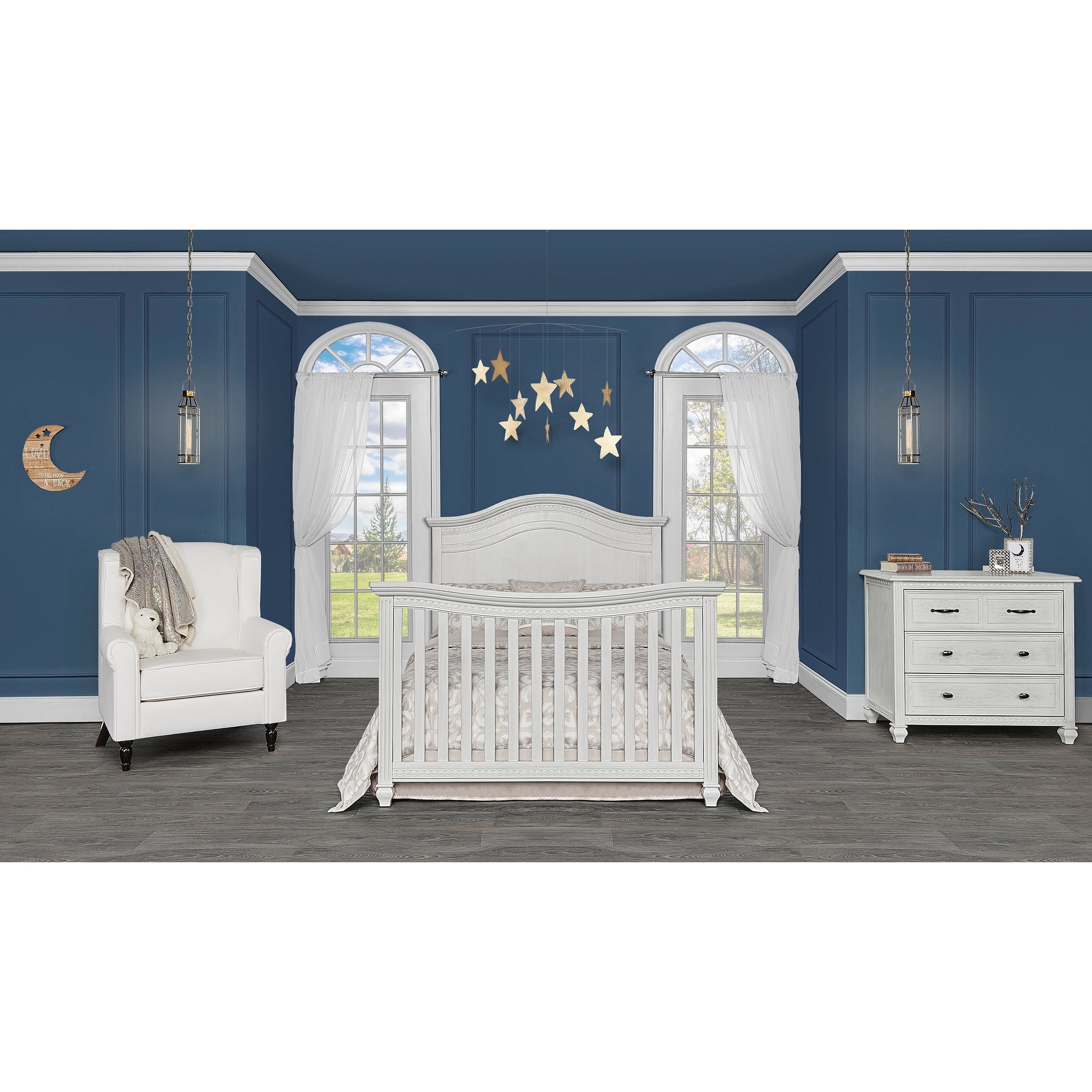 Madeline Curved Convertible  Crib