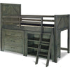 Hatteras Mid Loft Twin Bed with Single Dresser & Bookcase