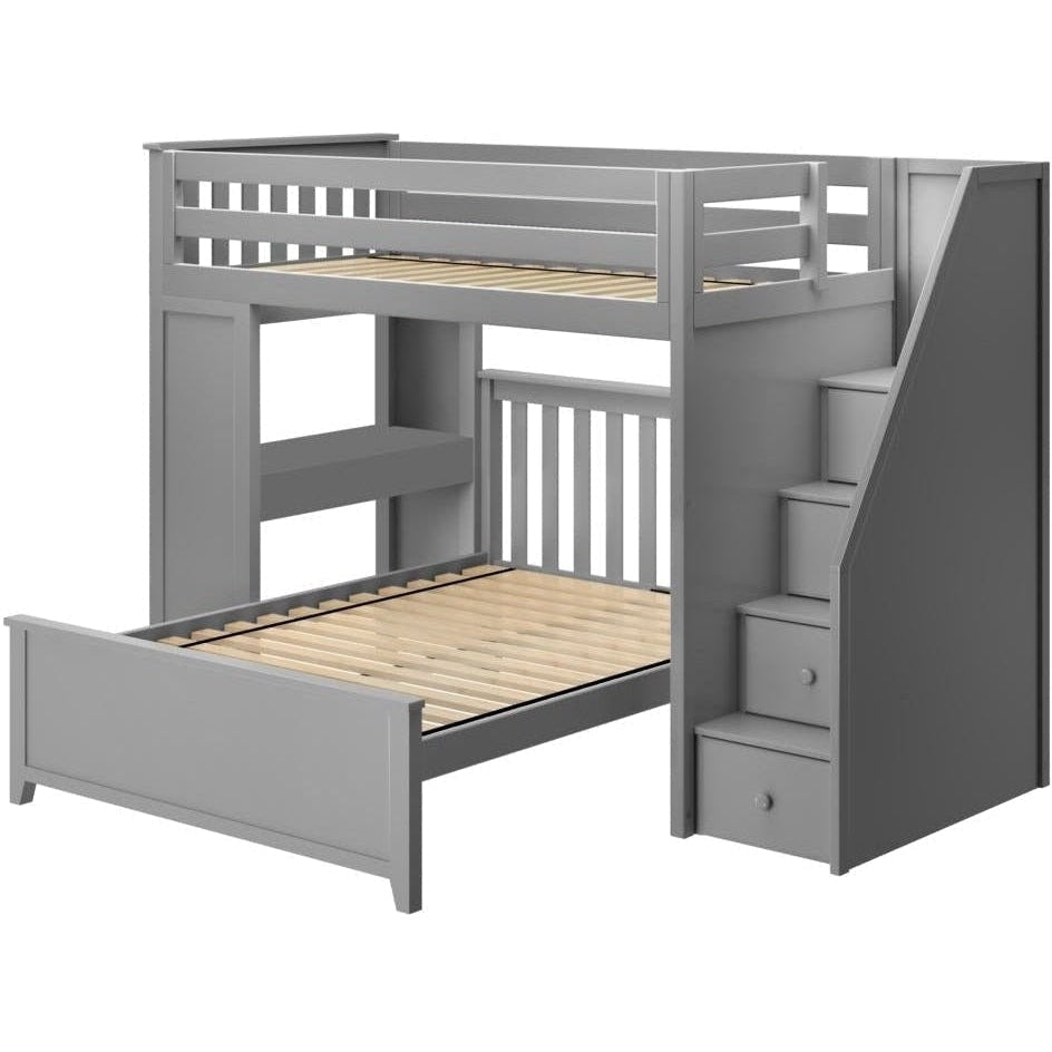 Solutions Brighton Staircase Loft Bed Desk + Full Bed